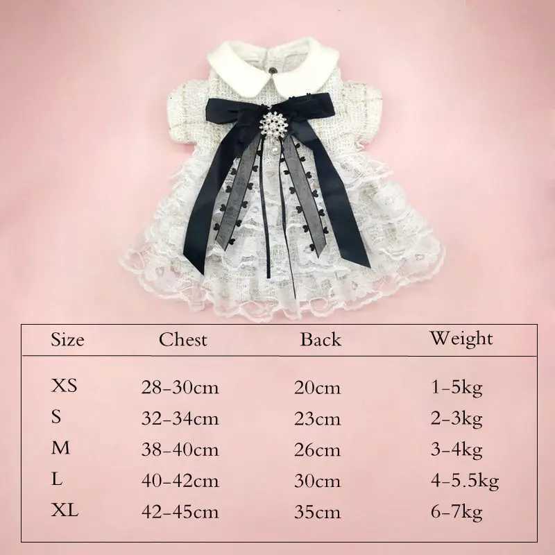 Pet Dog Dress Sweet Dog Princess Skirt Small Dog Cat Fashion Lace Shirt Skirt Spring Autumn Designer Clothes Poodle YorkiClothes M251208