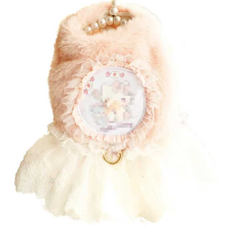 Winter Cat Dog Dress winter Luxury Plush Skirt Princess Wedding Puppy Costume Poodle Schnauzer Doggie Apparel Dresses M251208