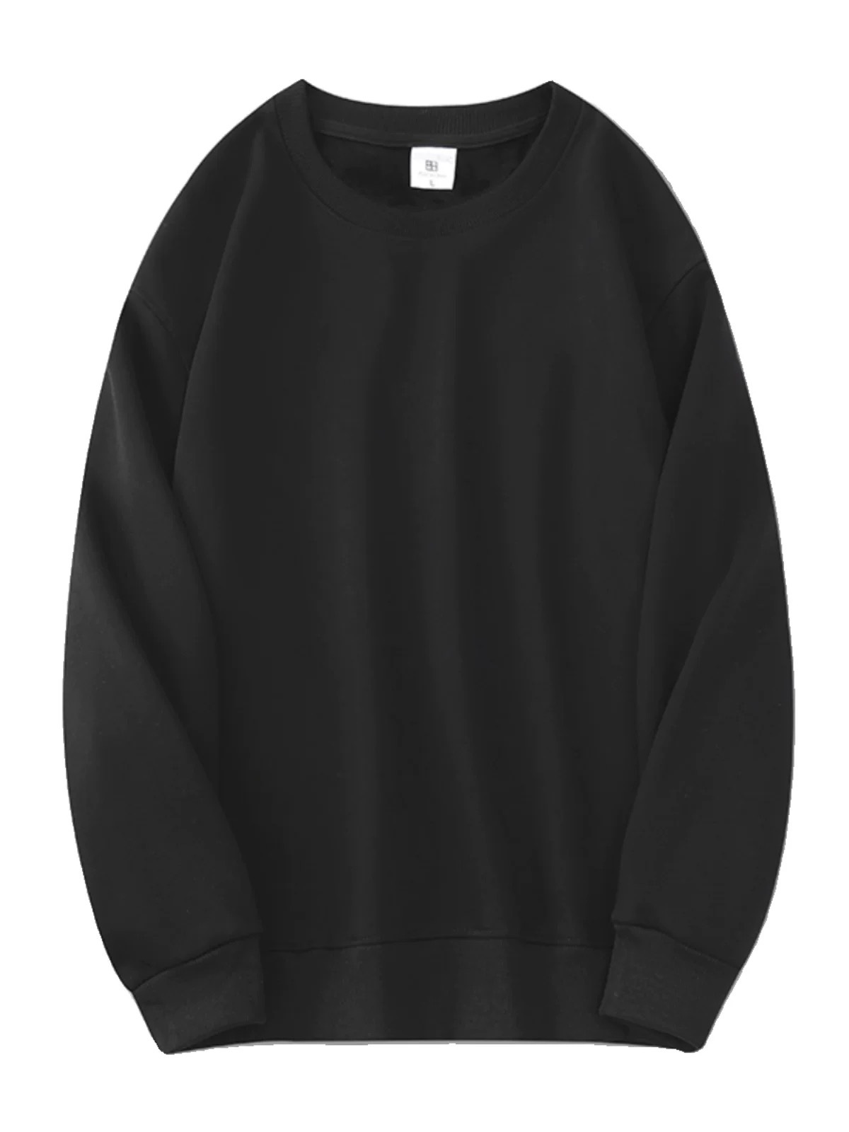 Men's 500g Heavyweight Baby Fleece Hoodie: Ultra-Soft Lined Thickened Crew Neck Loose Solid Color Pullover for Winter & Autumn Layering/Outerwear