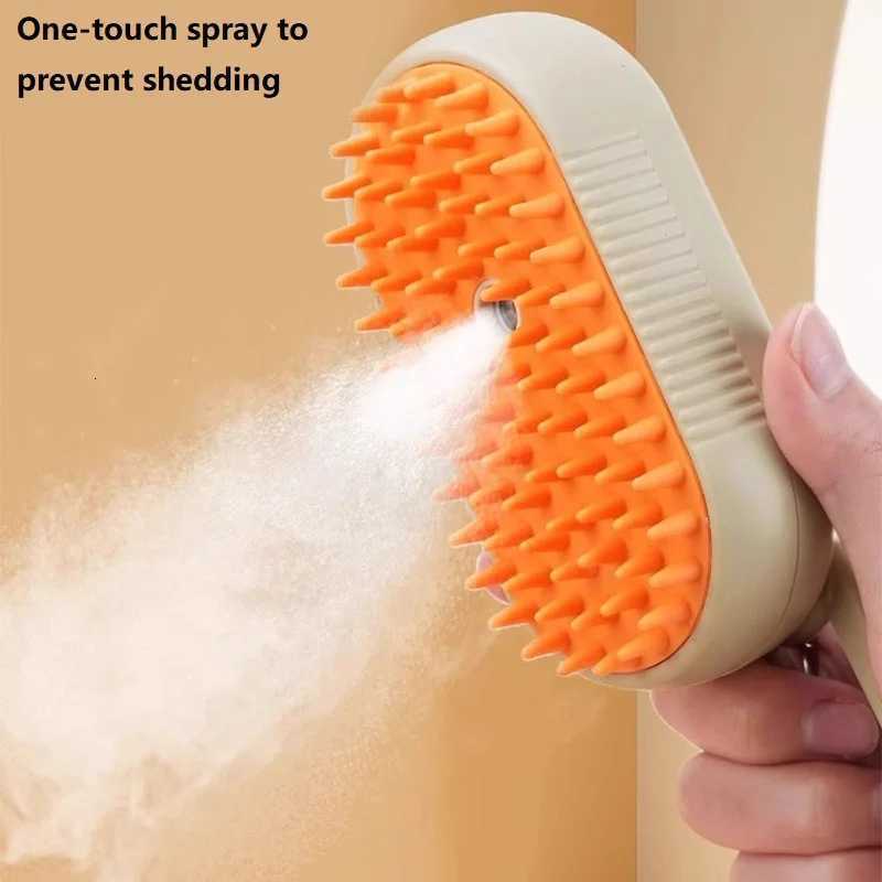 Dog Cat Steam Brush Short Hair Dog Steam Brush for A Cat Pet Comb Car Animal Hair Brush Pet Grooming GSZ06 M251208 - view 7