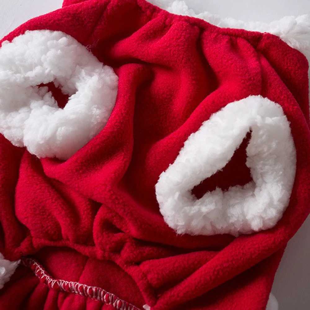Christmas Dog Dresses For Pet Clothes Cat Vest Dresses Apparel Lightweight Velvet Dog Santa Suit Warm Dog Puppy Cat Hoodies M251208