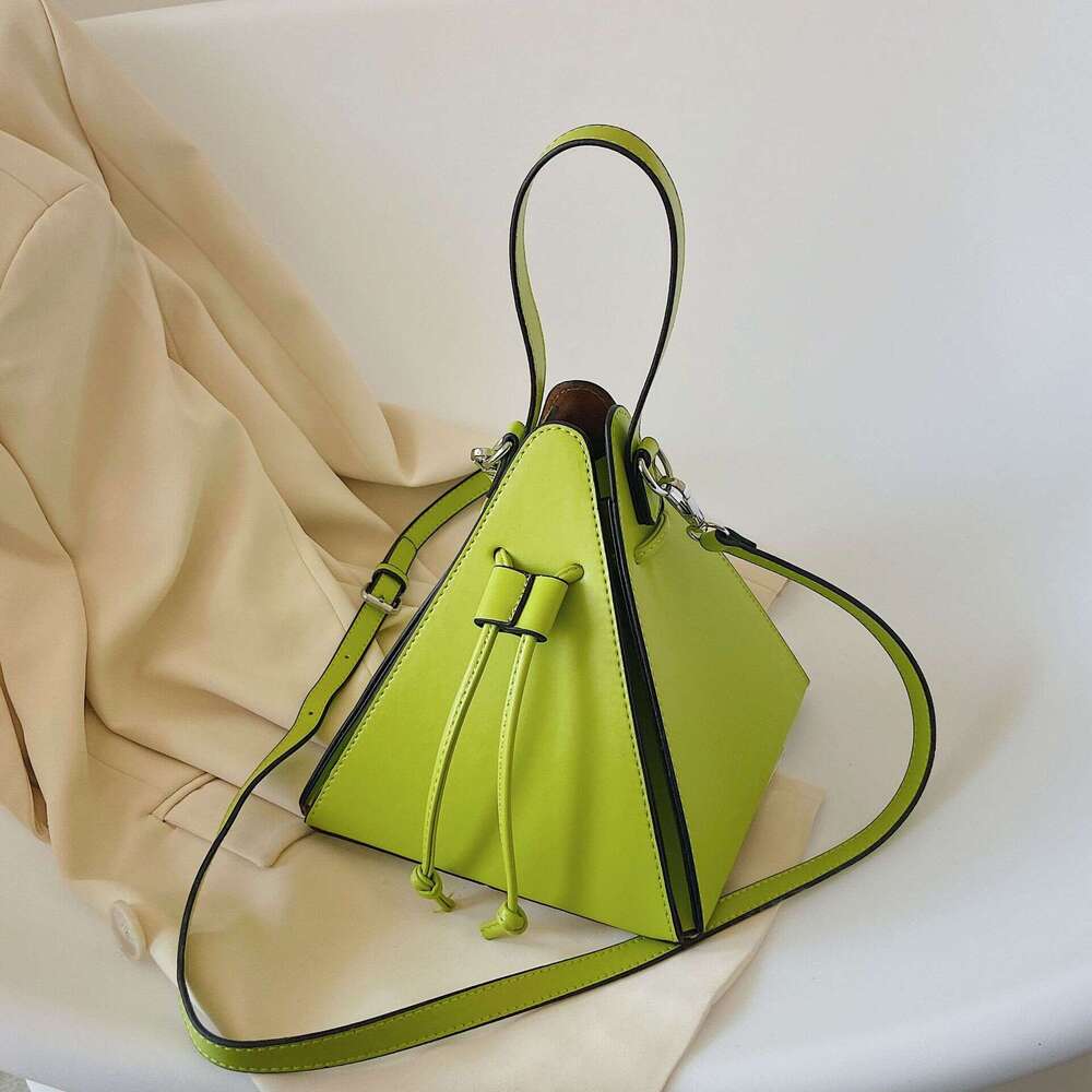 Women S Neon With Detachable Strap Modern Hexagon Trapeze Shape Hardware Closure Golden Tone Hardware Handbag Casual Formal Events Vibrant Lime Green