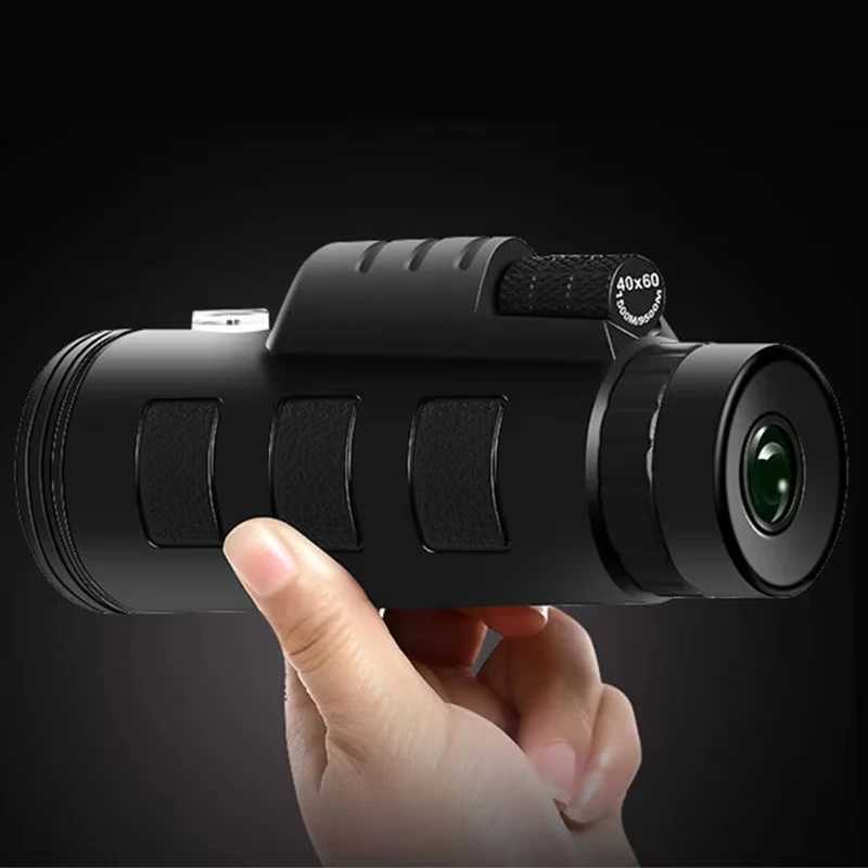 40X60 Telescope Professional Monocar Powerf Bino HD Pocket Telescope with Tripod Ideal for Travel Holiday C251208