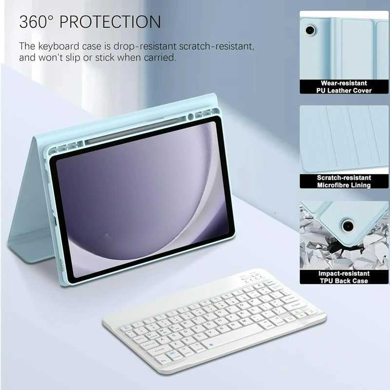 For Galaxy Tab A11 87 SM-X130/X133/X135 Case with KeyboardDetachable Wireless KeyboardTablet Cover Tab A9 87 Funda C251208