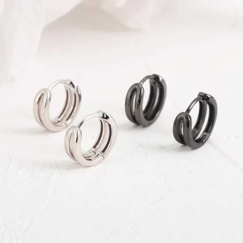 Doublelayer Small Hoop Earring For WomenMen Fashion Daily Jewelry J251208