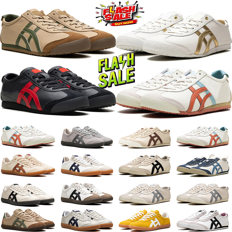 men women tiger designer shoes mexico 66 casual sneakers Silver White Blue yellow Birch Black Rust Red Brown Green Oatmeal mens trainers