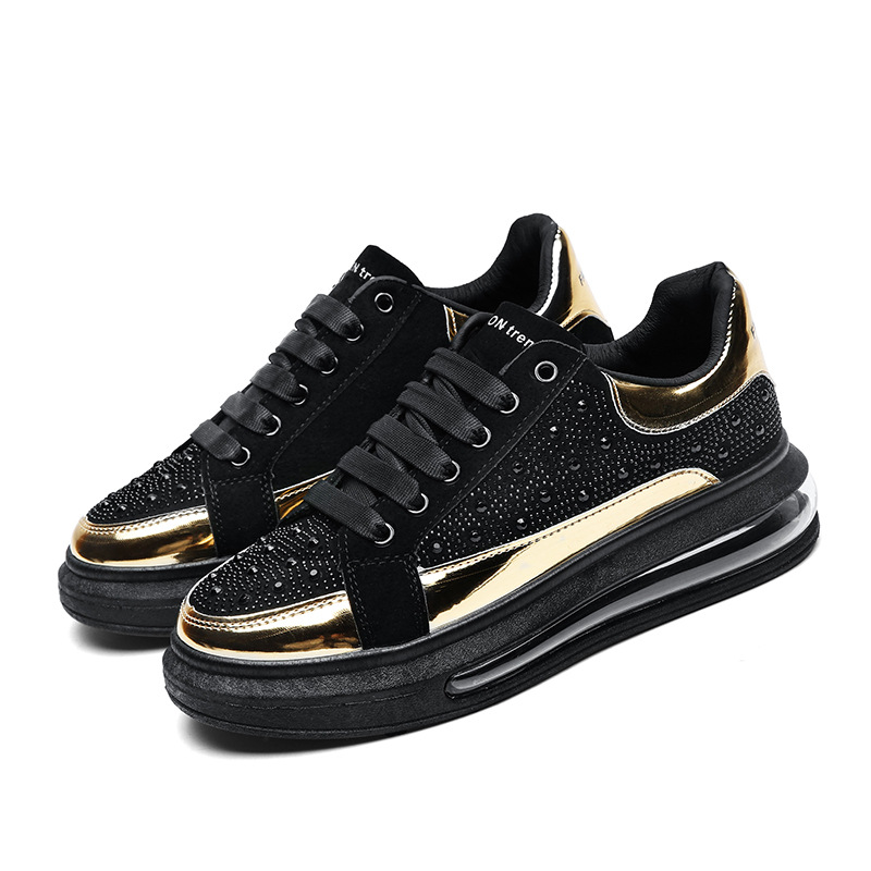 Free shipping designer shoes Men comfortable and trendy soft soled sports and leisure shoes men thick soled height increasing running shoes Interactiv