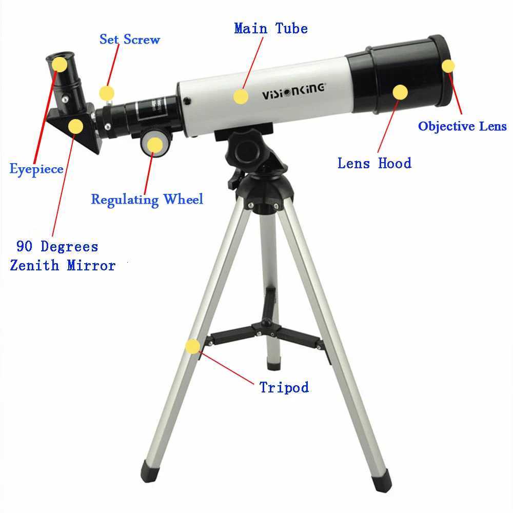 Visionking Professional 50360 Refraction Astronical Telescope 90x To See The Moon Stars Birdwatching Monocar Beginner Kids C251208