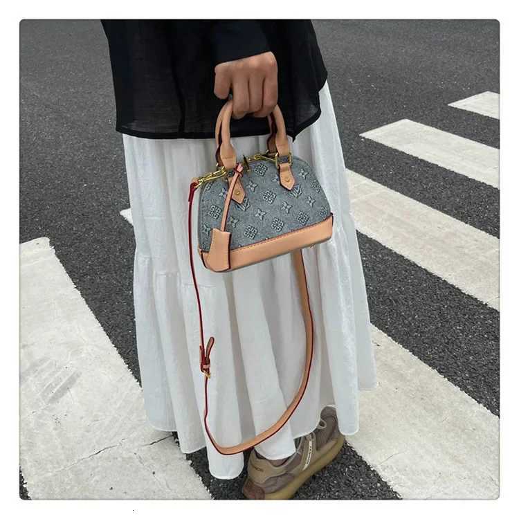 2025 New Print Shell Bag Wens Crossbody Shoder Bag -Color Block Textured Purse for Casual Cmute Daily Essentials Y251208a