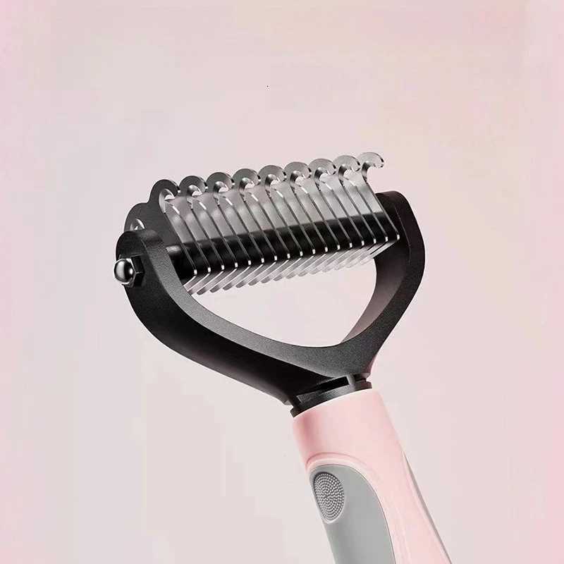 Pet Knot Comb Dog Hair Combiner Hair Removal Comb Double sided Available Dog Comb Pet Hair Knife Hair Removal Comb Cat Comb M251208 - view 4