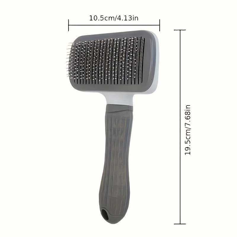1 pet brush with easy-to-clean buttons a pet massage comb for effective detangling and hair removal with an ergonomic M251208 - view 4