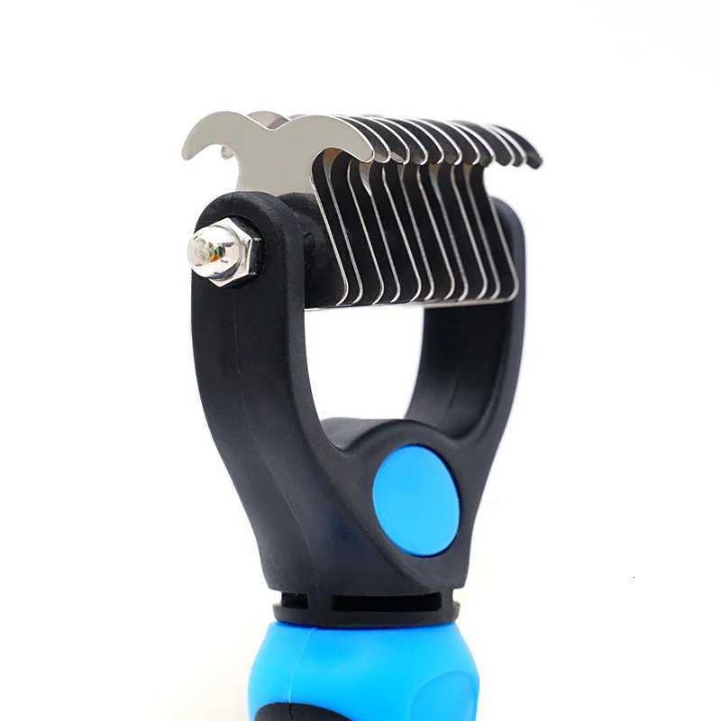 Pet Knot Remover Comb for Dogs Cats - Dematting Tool with Stainless Steel Blades - Detangling Brush for Matted Hair - Professi M251208 - view 7