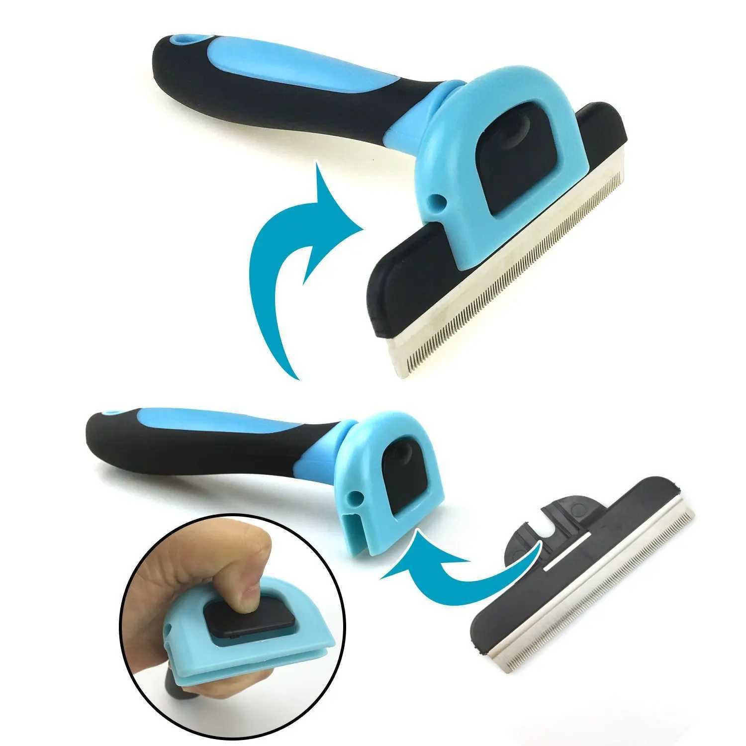 Combs Dog Hair Remover Cat Brush Grooming Tools Pet Detachable Clipper Attachment Pet Trimmer Combs Supply Furmins for Cat Dog M251208 - view 3