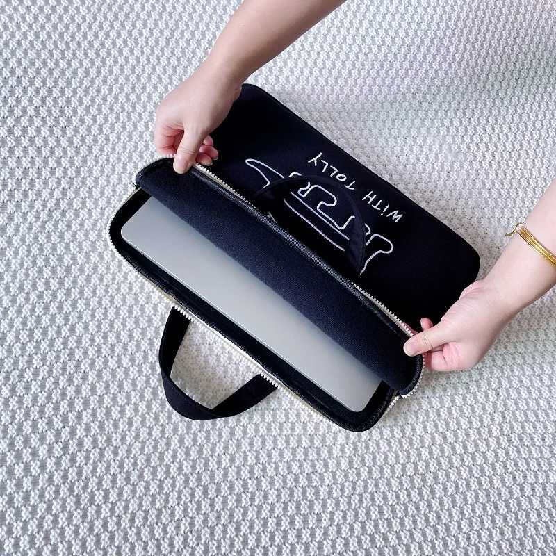 Korea Cartoon Laptop Handbag133/136/14/15/156/16Inch Notebook Accessories For Macbook Lenovo Huawei Xiaomi Samsung Case BagT251208