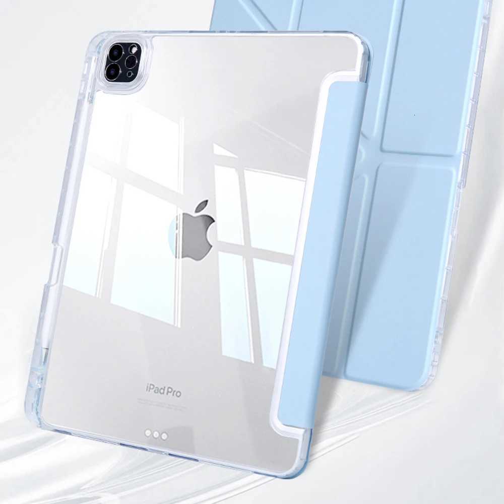 For iPad Air6 Ai Air6 109 11-inch case with pencil holder Clear case M2 A2898 A2588 A2316 A2324 A2325 A2072 A2228 A2377 C251208