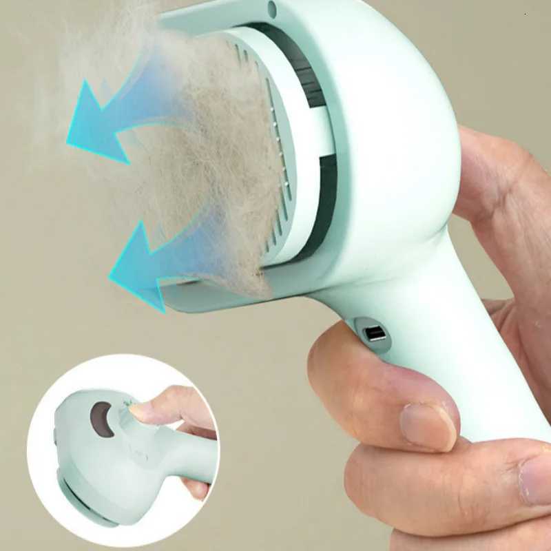 Dog Comb Pet Steam Massage Brush Safe Round Head Soft Teeth Spray Hair Removal Comb for Dog Universal for Cats Dogs Accessories M251208