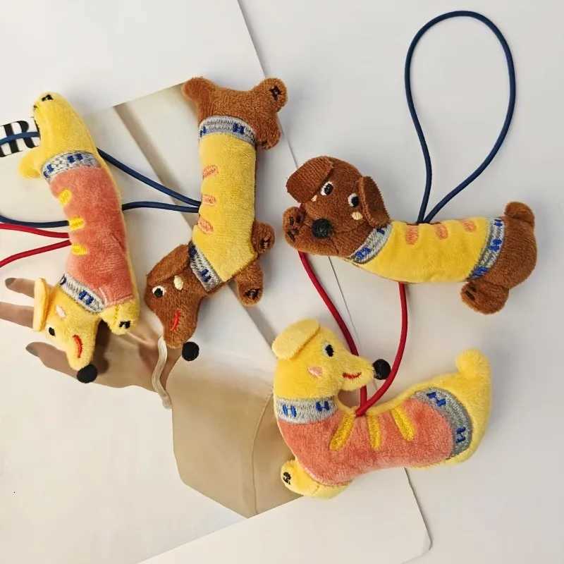 Kawaii Dachshund Plush Keychain Cartoon Stuffed Puppy Keychains Pendant Backpack Charm Lovely Bag Hanging Decoration Kid GiftsXJ251208 - view 7