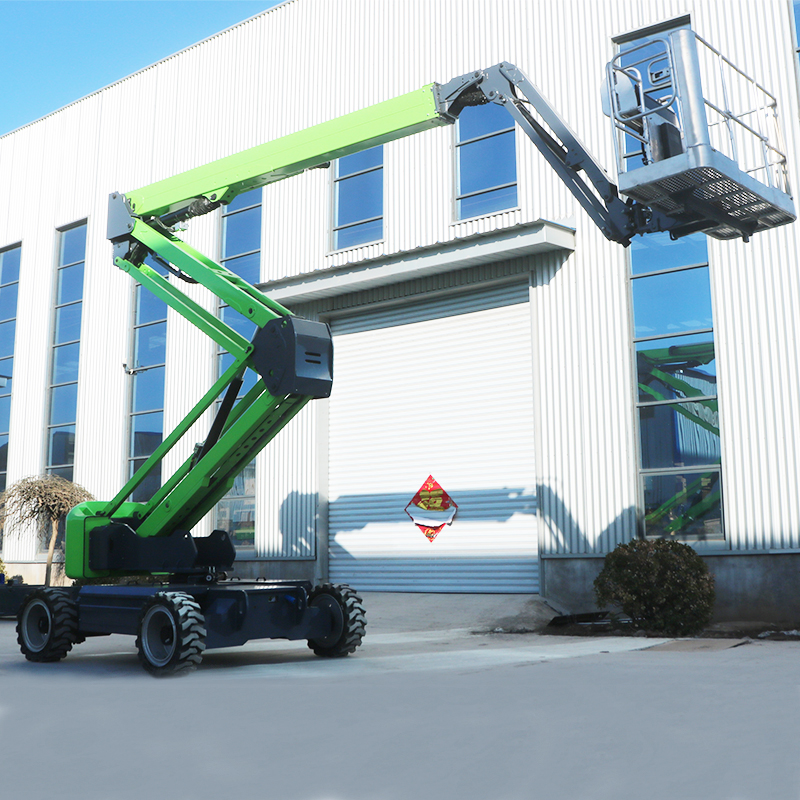 2025 New Arrival Articulating Boom Lift | Hydraulic Drive with Telescopic Arm Extending to 9m Max Height