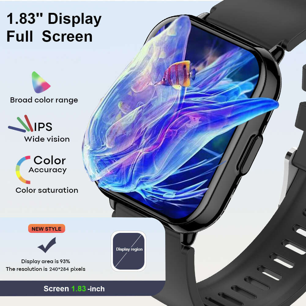 Famous Brand Z Smart Heart Rate Blood Oxygen Spray Bright UV Men And Women Health Monitoring Sports Watch