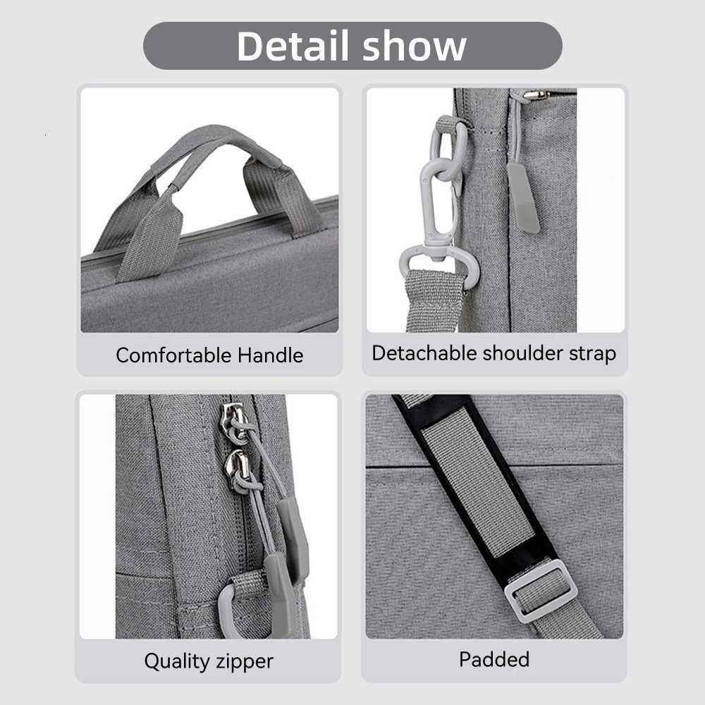 Laptop Sleeve Bag 14 156 Inch Notebook Case For Macbook Air Pro Tablet Waterproof Portable Travel Carrying Bag Computer HandbagT251208