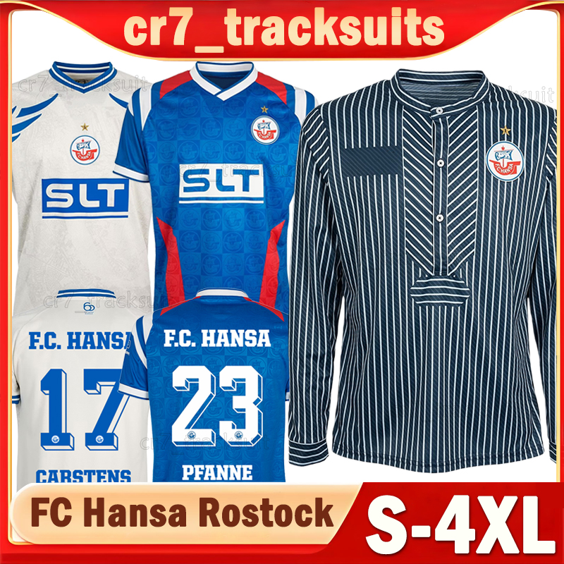 XXXL 4XL 2025 26 FC Hansa Rostock Soccer Jerseys 60th anniversary Long sleeves SCHUSTER GURLEYEN VOGLSAMMER LEBEAU Football Shirts 25 2026 NEIDHART Men Uniforms