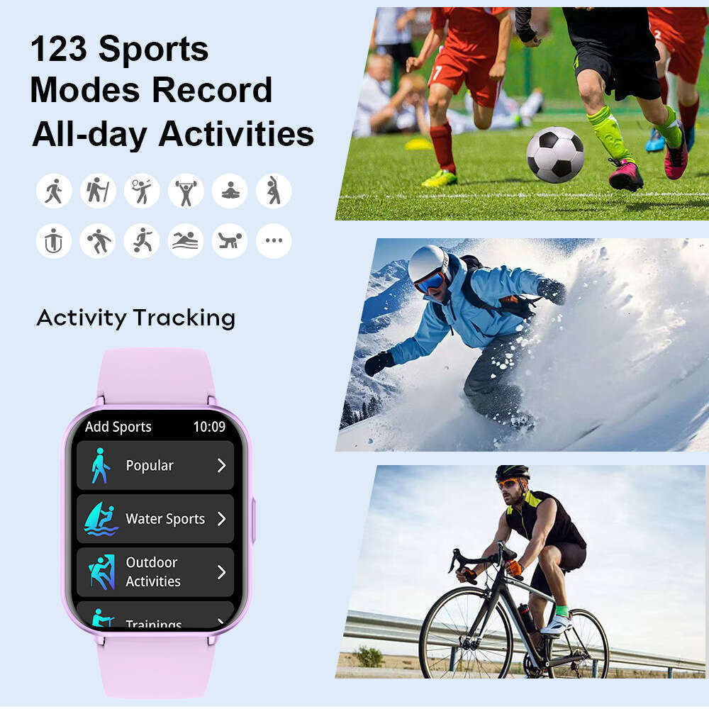 Famous Brand Z Smart Heart Rate Blood Oxygen Spray Bright UV Men And Women Health Monitoring Sports Watch