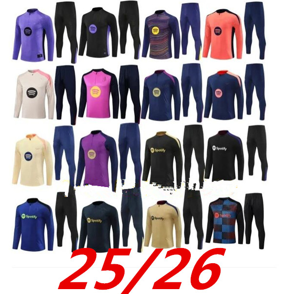 2025 2026 chandal baRCElone Tracksuit LAMINE YAMAL LEWANDOWSKI soccer TRAINING barcelonaES 24 25 26 GAVI PEDRI RASHFORD men kid kit barcalona football 99999