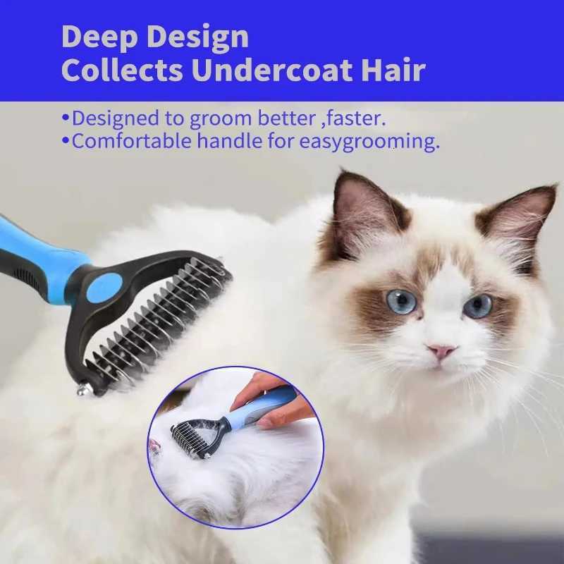 Professional Pet Deshedding Brush Dog Hair Remover Pet Fur Knot Cutter Puppy Cat Comb Brushes Dogs Grooming Shedding Supplies M251208 - view 4