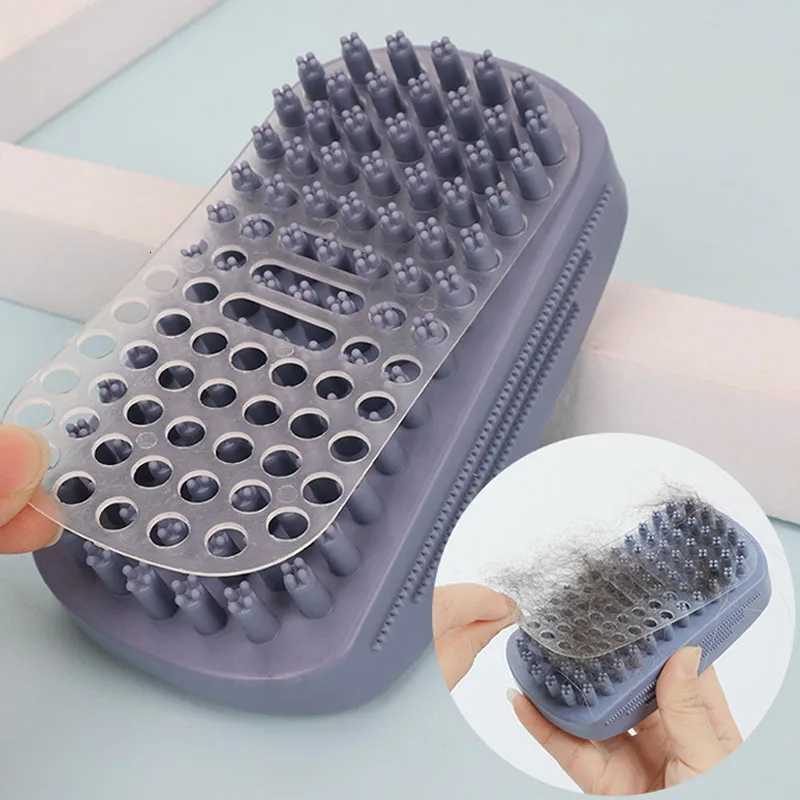 Pet Silicone Bath Brush Hair Shampoo Brush Head Scalp Brushes for Massage Pet Grooming Hair Removal Combs Pet Hair Scratcher M251208 - view 4