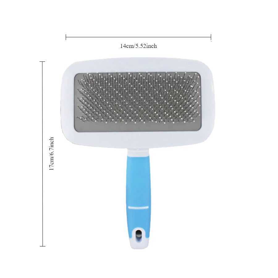 Pet Needle Combs With Non-Slip Handle Small Medium Dog Hair Brushes Hair Removal Knotting Comb Grooming Supplies For Dogs Cats M251208 - view 6