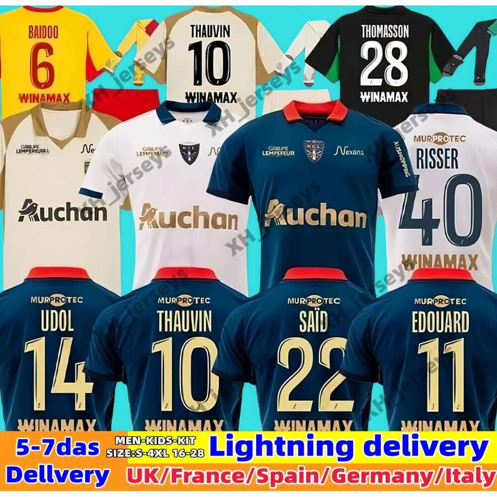 Maillot RC Lens 25 26 Soccer Jerseys Home Away Saint-Barbe Special EL AYNAOUI KAKUTA FULGINI DIOUF SPIERINGS GANAGO SOTOCA WAHI Football Shirt 2025 2026 Kids