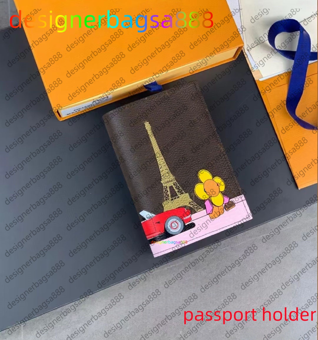 TOP High quality Classic Designer Card Holder PASSPORT COVER Fashion Brand Fashion Credit Couple Family Travel Men Women Wallets Passport Clip Classic wallet 10A