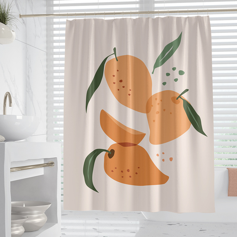 YL-37909 Digital Printed Waterproof Shower Curtain, Bathroom Partition Curtain, Waterproof and Mildew-proof
