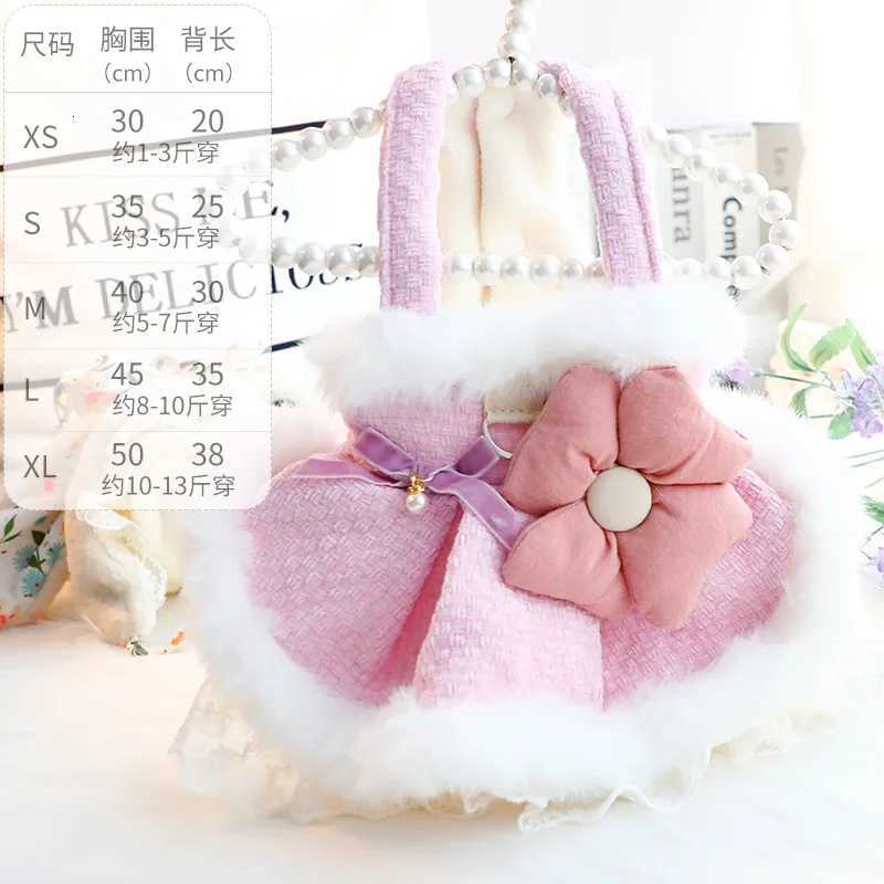 Warm Dog Autumn Winter Pet Dress Sweater Skirt Princess Cat Pet Maltese Teddy Dog Christmas Clothes M251208