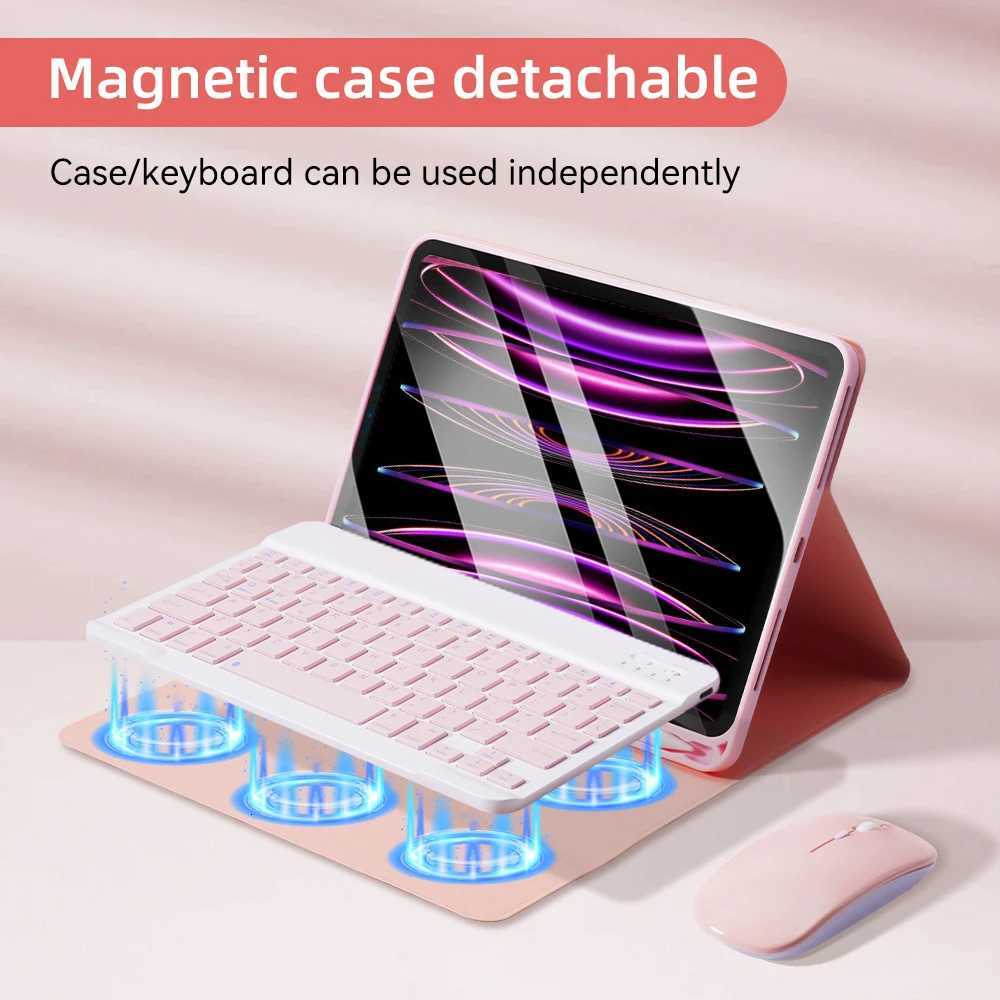 For iPad Keyboard Case For iPad 2025 iPad Air 11in 13in M2 M3 Pro 11in 13in M4 Pro 11 129 102 9/8/7th 10/11th 97 Air 3 2 Case C251208