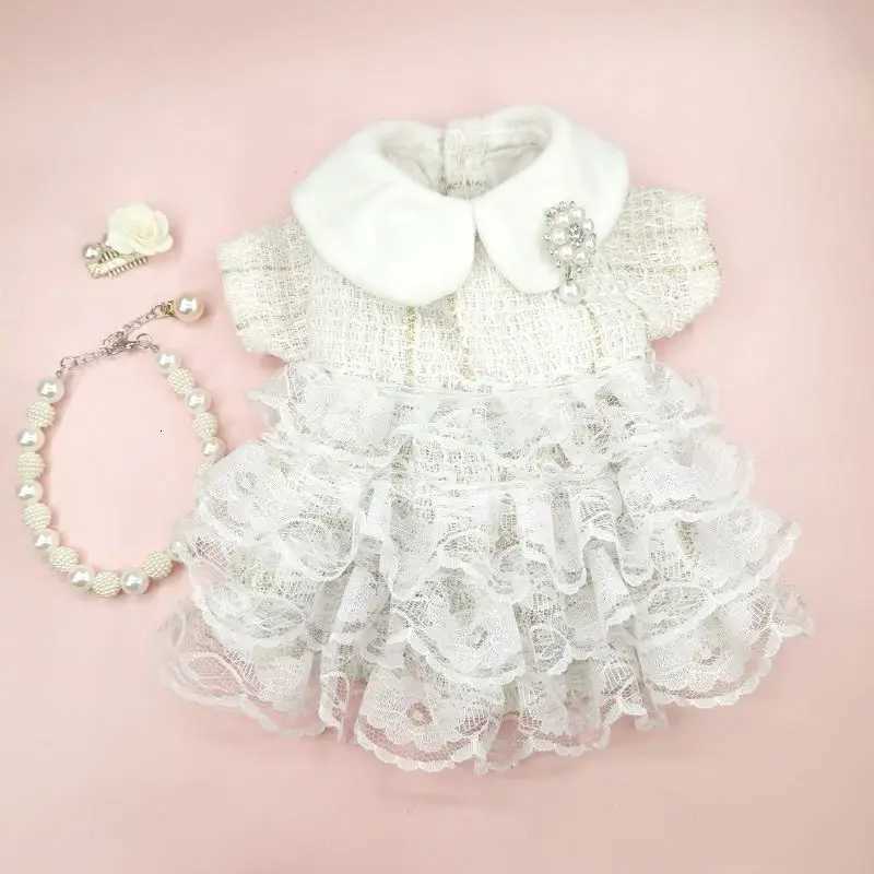 Pet Dog Dress Sweet Dog Princess Skirt Small Dog Cat Fashion Lace Shirt Skirt Spring Autumn Designer Clothes Poodle YorkiClothes M251208