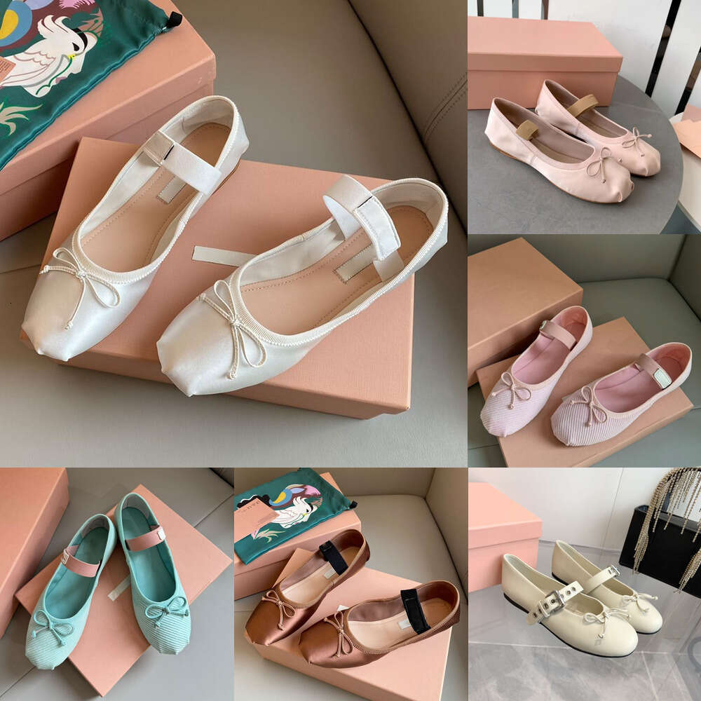 luxury Brand Mary Jane Ballet flat loafers Designer Shoe woman Elegant evening Dance Fashion classic dress shoes Flat Sandals women's dance ballet trainer shoe