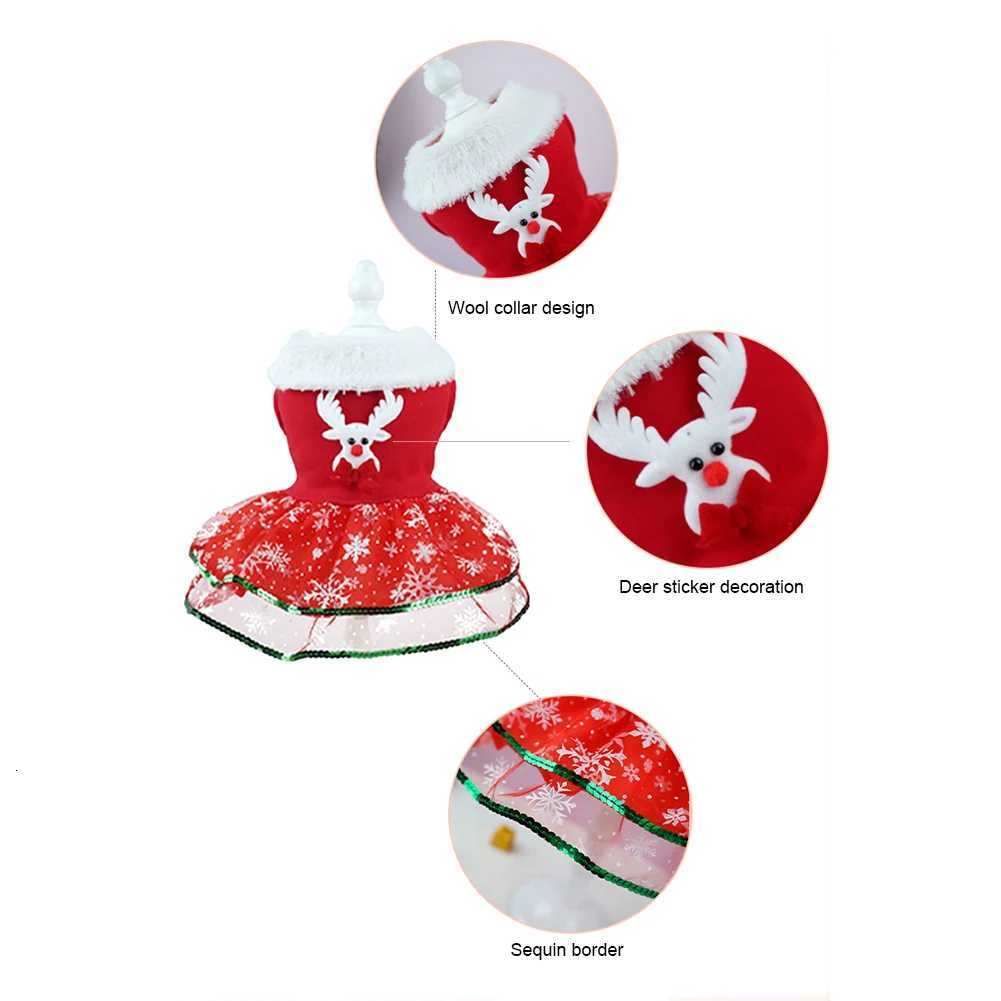 Pet Christmas Dress Christmas Bling Dog Dress Christmas Theme Dog Dress Outfit Christmas Dress Up Supplies M251208