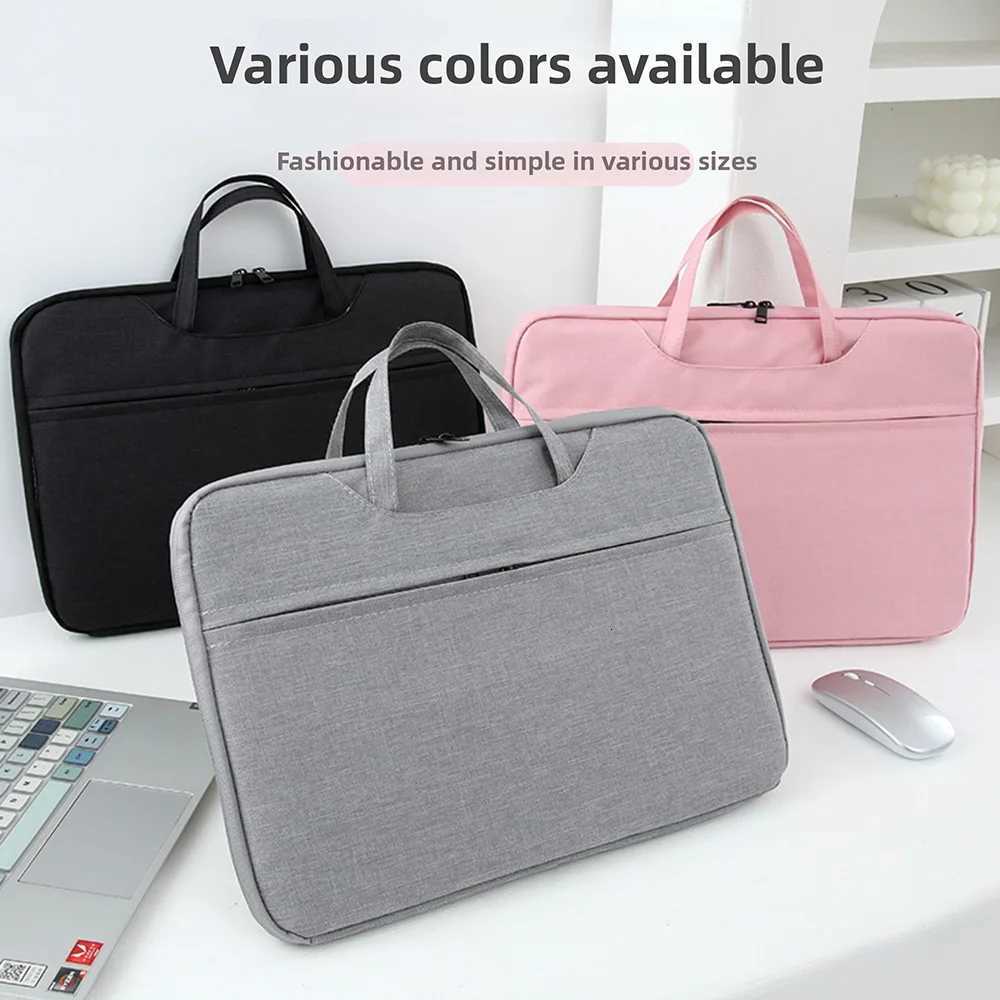 Laptop Bag For Xiaomi Lenovo Dell HP Notebook Computer Laptop Sleeve Case For Macbook Air Pro 13 14 142 15 156 Inch Handle BagT251208