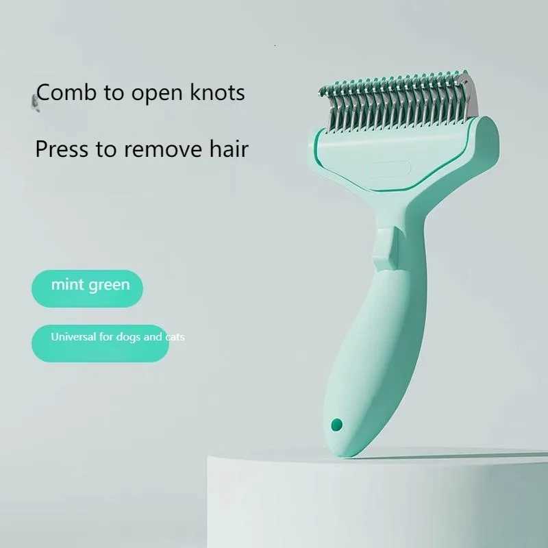 Pet Detangling Comb - Stainless Steel Grooming Tool for Cats Dogs Anti-Tangle Shedding Brush with Thinning Function M251208 - view 4