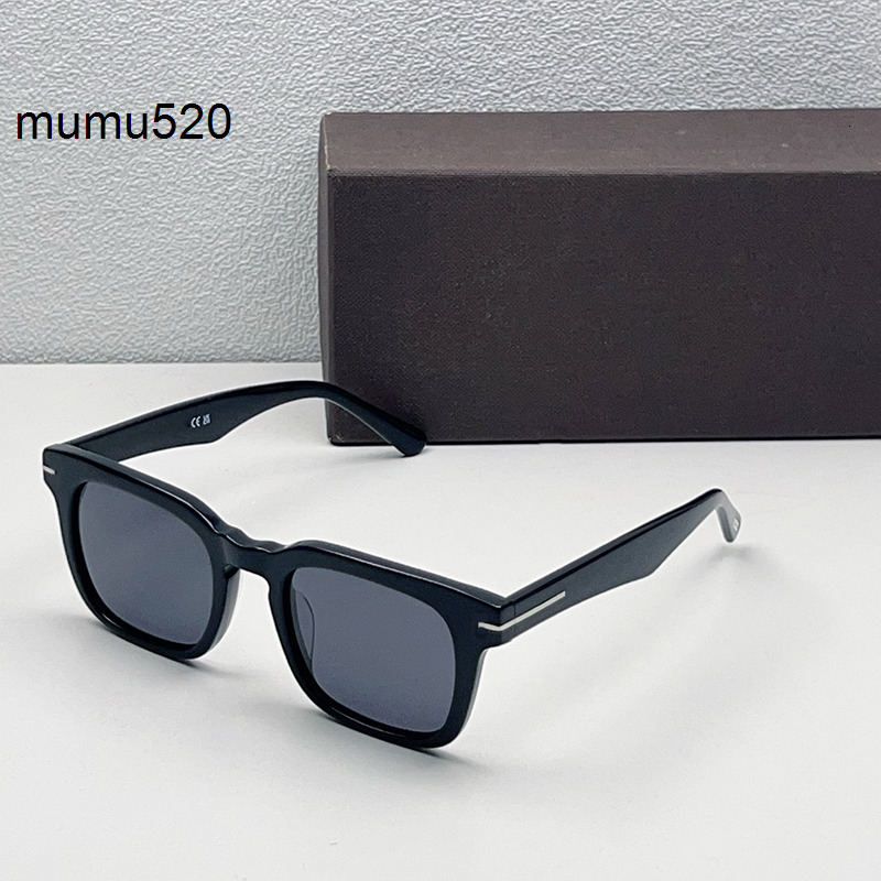 with Original Box TF Tom''ford''fordd''Sunglasses Designer Sunglasses For women Polarized Dax Sunglasses Men Black Acetate Grey Lenses Square Sunglasses Leisure V QUR0