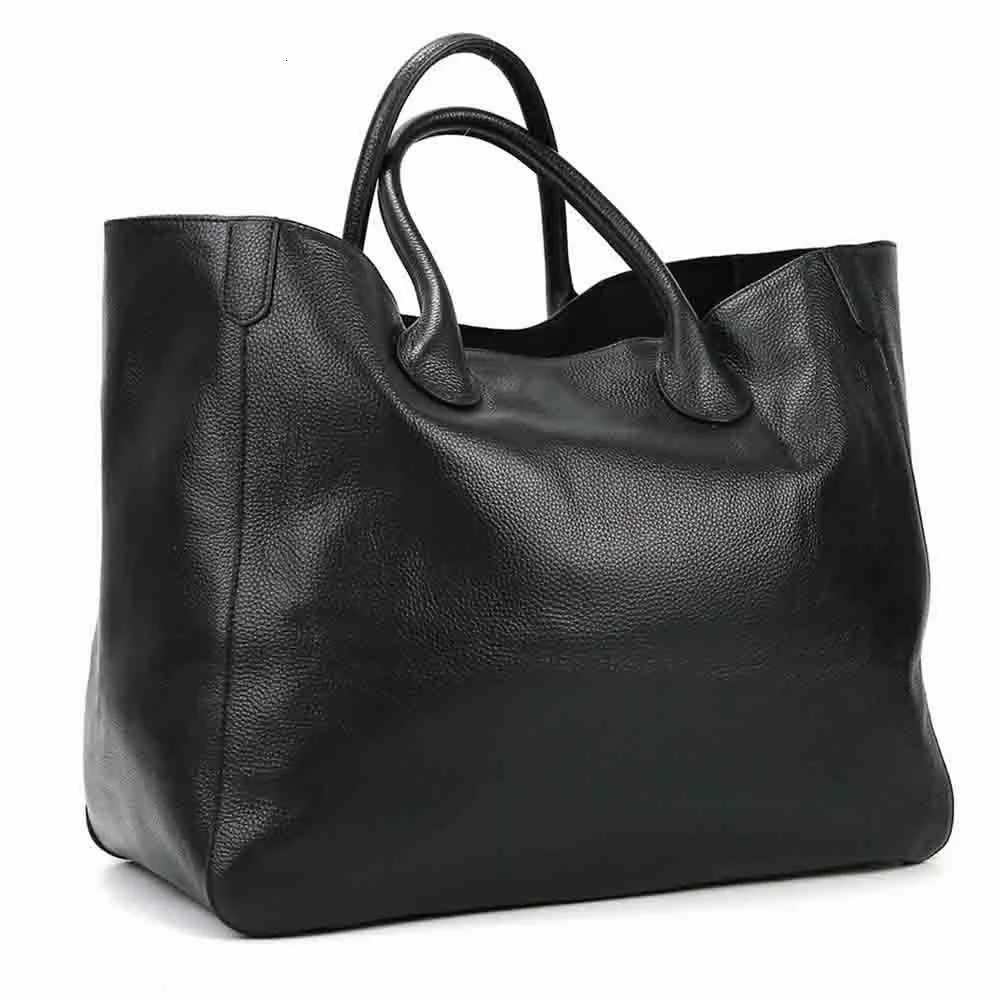 MS Oversized 41cm Big Women Tote Bag 100 Natural Leather Top Cow Hide Leather Handbag Luxury Lady Travel Bag Daily 2023 New C251208