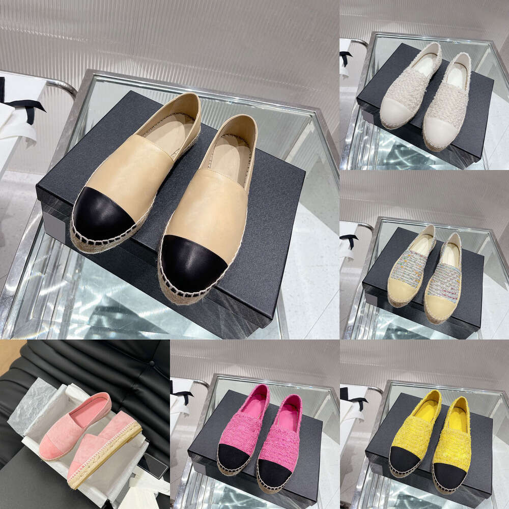 Suede genuine leather fisherman Platforms Espadrilles classic flat loafers Hemp rope Slip-On dress luxury Designer shoe woman office Vacation casual shoes