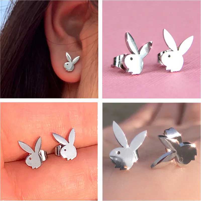 Cartilage Piercing Stud Earring for Women Cute Bunny Earrings Piercing Womens Ear Studs Jewelry J251208