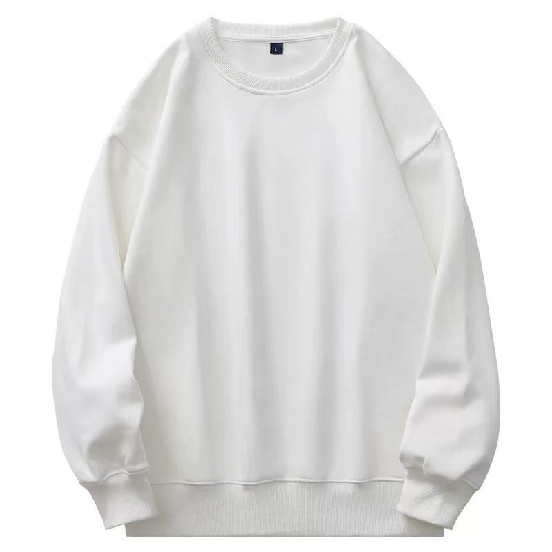 Men's 500g Heavyweight Baby Fleece Hoodie: Ultra-Soft Lined Thickened Crew Neck Loose Solid Color Pullover for Winter & Autumn Layering/Outerwear