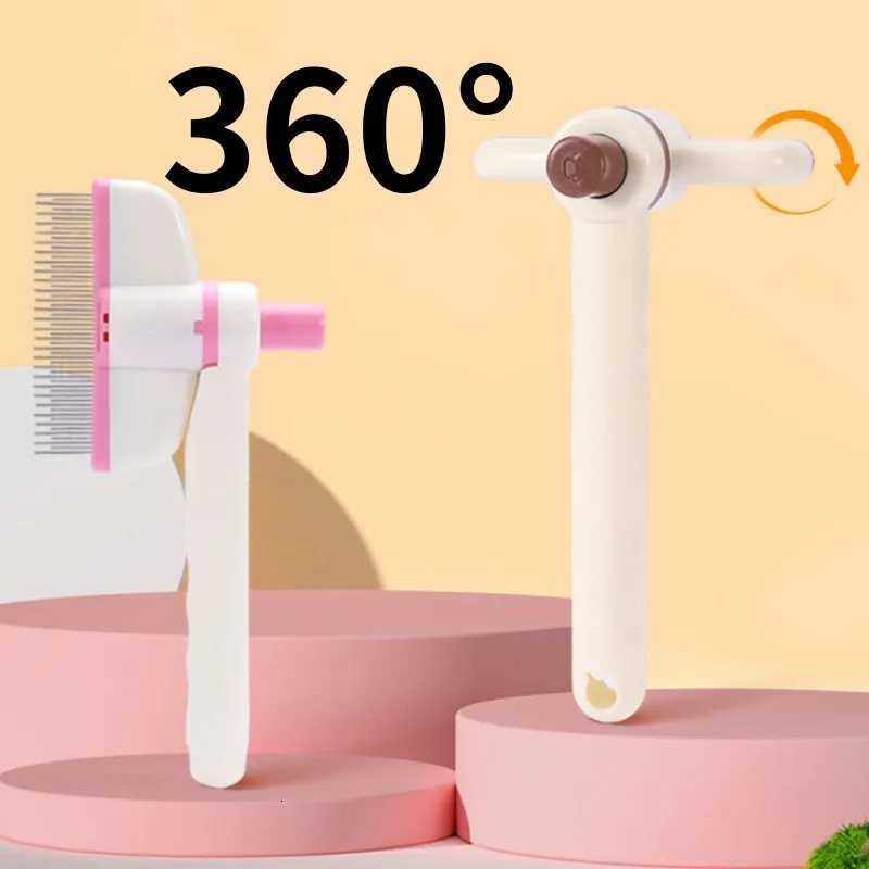Dog Comb Adjustable Dog Brush Self-cleaning Cat Brush Massage Dogs Comb Pet Grooming Automatic Dogs Hair Combs M251208 - view 5