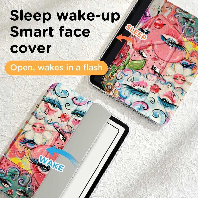 iPad Y-Fold Case/Dual-Sided PrintFor iPad 102/105iPad 10/11AirM2/M3Mini 6/7Pro 11Auto Wake/Sleep Mti-Angle Viewing C251208