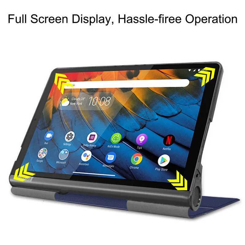 For Yoga Smart Tab YT-X705F Case 101 inch Magnetic PU Leather Flip Cover For YT X705F X705L/X Case Coque Funda C251208