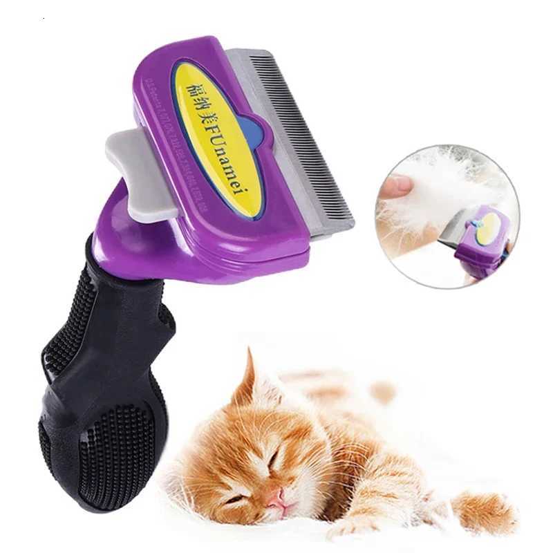 Pet Cat Hair Removal Combs Pet Grooming Brush Dogs Cats Hair Shedding Massage Combs Cat Hair Remover Cleaning Grooming Cat Brush M251208