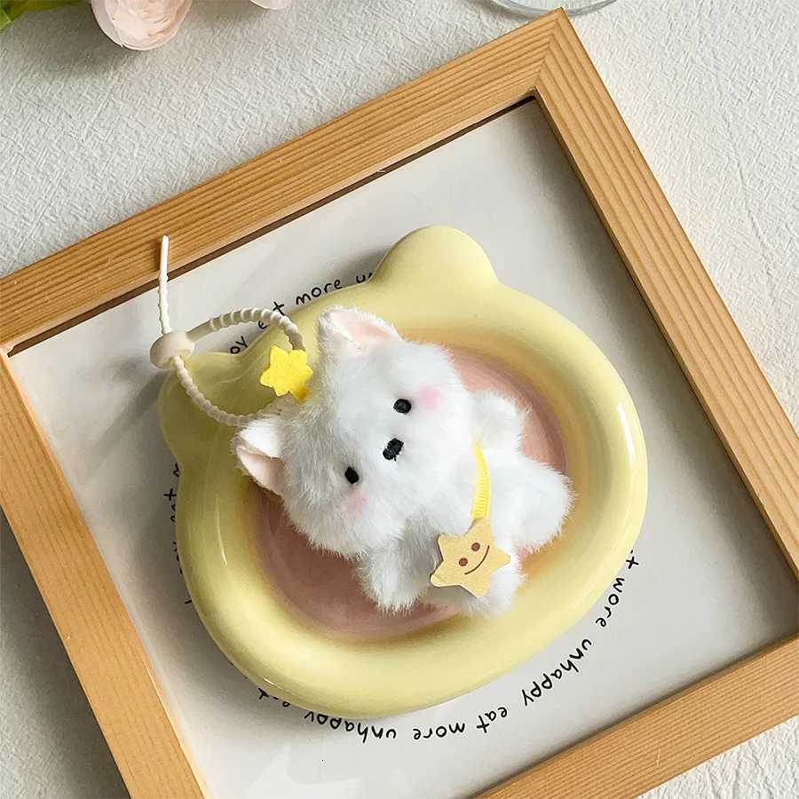 Cute Puppy Plush Pendant Creative Backpack Dog Couple Keychain Doll Soft Stuffed Doll School Bag Accessories Birthday GiftXJ251208 - view 5